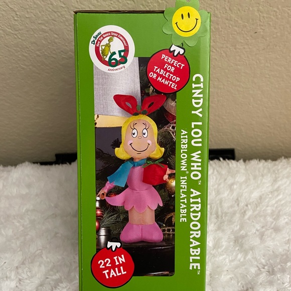 Dr. Seuss Holiday The Grinch Cindy Lou Who Airdorable Air Blown